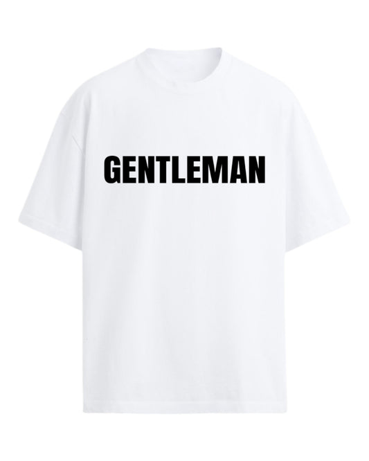 GENTLEMAN OVERSIZED SLOGAN TEE